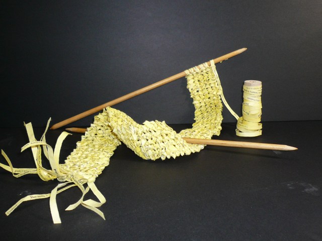 Irène Boulanger - Livre tricoté